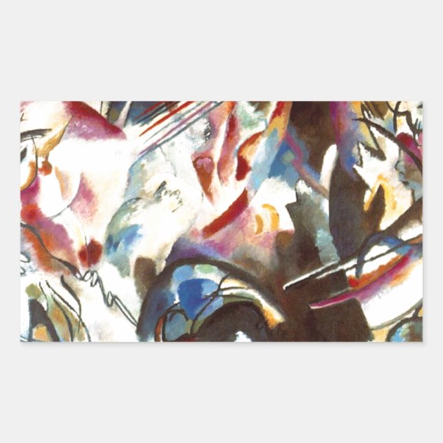 Sticker Rectangulaire Kandinsky Composition Abstraite VI (Devant)