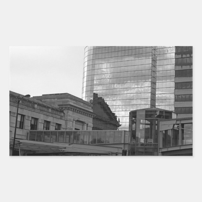 Sticker Rectangulaire Kansas City The Link Architecture (Devant)