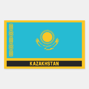 Sticker Rectangulaire Kazakhstan