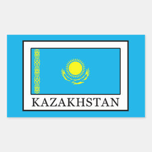 Sticker Rectangulaire Kazakhstan