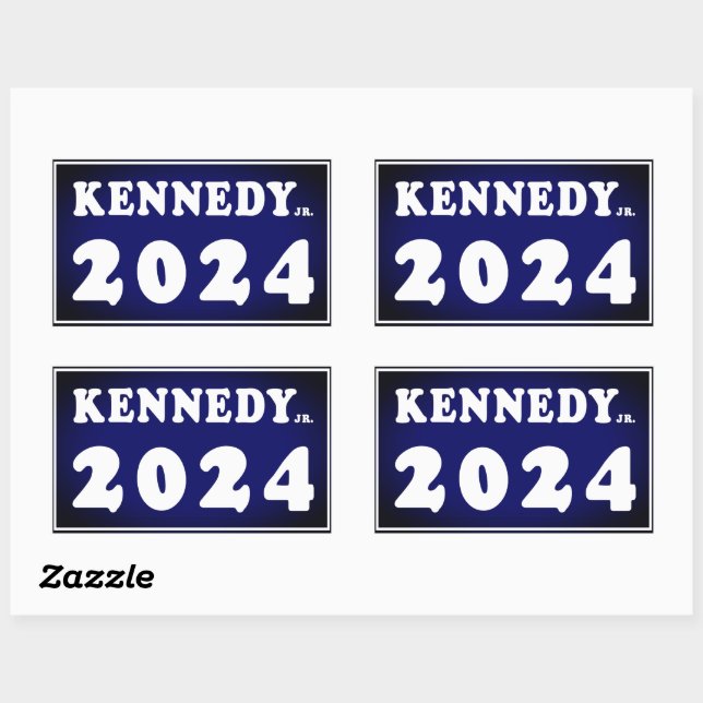 Sticker Rectangulaire Kennedy Jr. 2024 (Feuille)