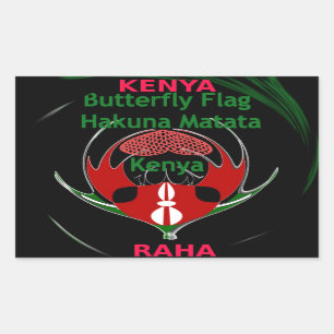 Sticker Rectangulaire Kenya Raha Hakuna Matata.jpg