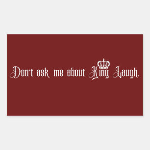 Sticker Rectangulaire King Laugh