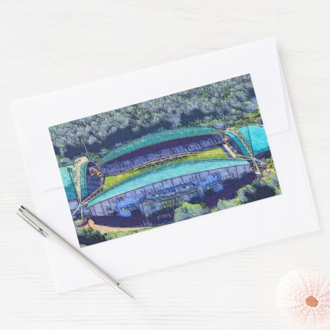 Sticker Rectangulaire Kirklees Stadium, Huddersfield (Enveloppe)