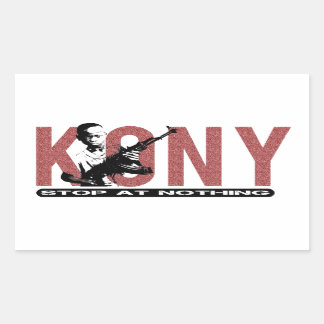 Sticker Rectangulaire KONY - Arrêtez rien. Enfant soldat