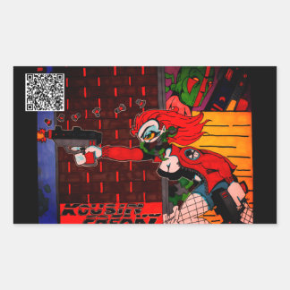 Sticker rectangulaire Kousin Freaky