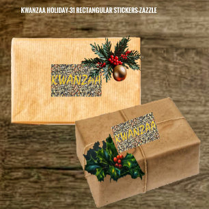 Sticker Rectangulaire Kwanzaa Holiday 31