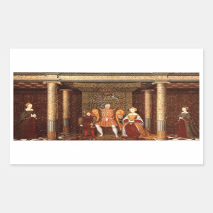 Sticker Rectangulaire La famille de Henry VIII