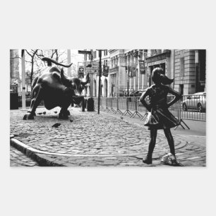 Sticker Rectangulaire La fille sans peur