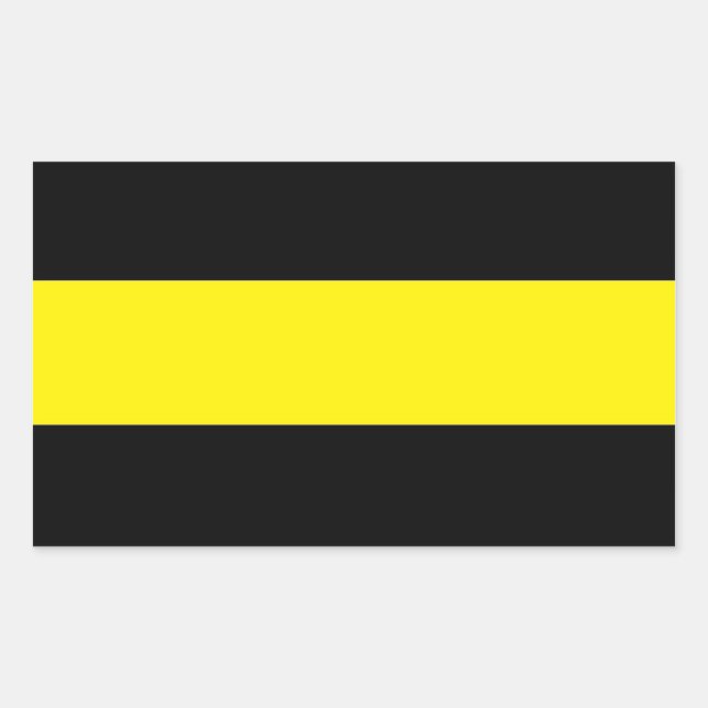 Sticker Rectangulaire La fine ligne d'or (Devant)