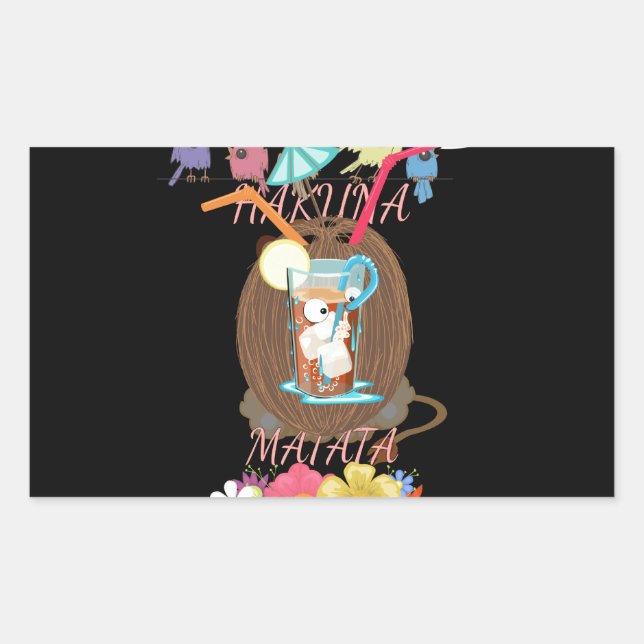 Sticker Rectangulaire La générosité de la nature tropicale" La citronnel (Devant)