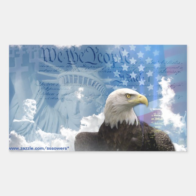 Sticker Rectangulaire La liberté n'est pas libre (Devant)