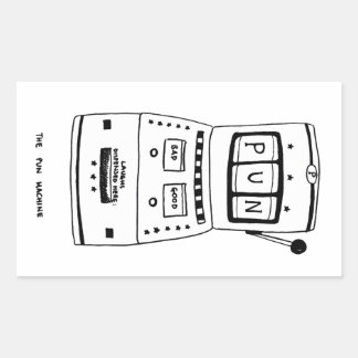 Sticker Rectangulaire La machine à jouer