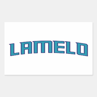 Sticker Rectangulaire La Melo Ball - Charlotte Basketball