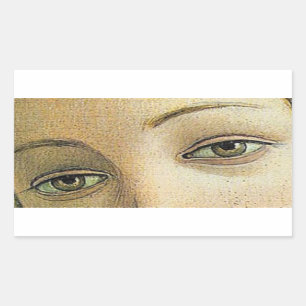 Sticker Rectangulaire La naissance de Vénus (détail des yeux)