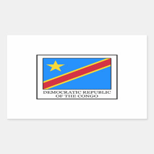 Sticker Rectangulaire La République démocratique du Congo