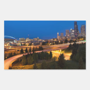 Sticker Rectangulaire La route de Seattle