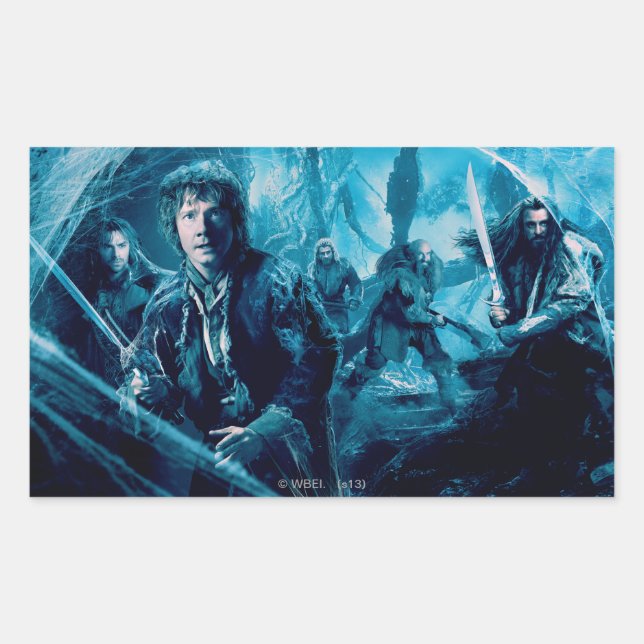 Sticker Rectangulaire La Société À Mirkwood (Devant)