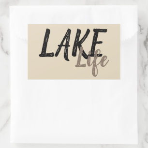 Sticker Rectangulaire LA VIE DU LAC nautique
