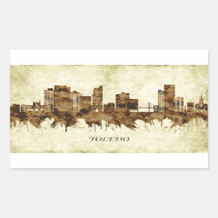 Sticker Rectangulaire La ville de Toledo Ohio
