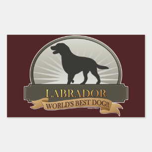 Sticker Rectangulaire Labrador