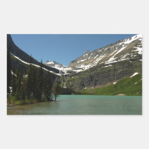 Sticker Rectangulaire Lac Grinnell au Glacier National Park