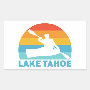 Sticker Rectangulaire Lac Tahoe Californie Nevada Kayak