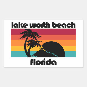 Sticker Rectangulaire Lake Worth Beach Floride