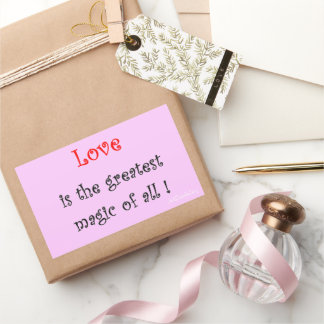 Sticker Rectangulaire L'amour est la plus grande Magie de toutes !