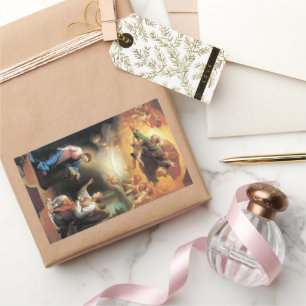 Sticker Rectangulaire L'Annonciation par Anton Raphael Mengs