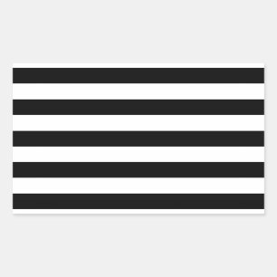 Sticker Rectangulaire larges bandes noires