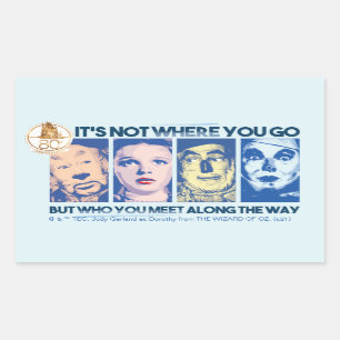 Sticker Rectangulaire L'Assistant D'Oz™   Qui Vous Rencontrez En Chemi
