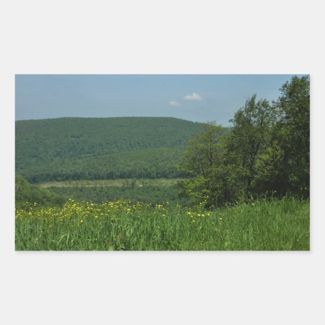 Sticker Rectangulaire Laurel Highlands Pennsylvania Summer Photography (Devant)