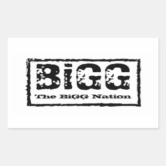 Sticker Rectangulaire L'autocollant de la nation BiGG