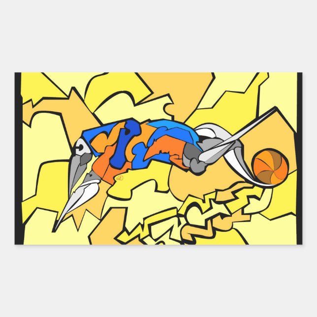 Sticker Rectangulaire l'autocollant DUNK par NGBOO (Devant)