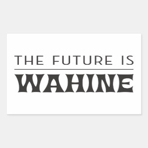 Sticker Rectangulaire L'avenir est femelle/Wahine