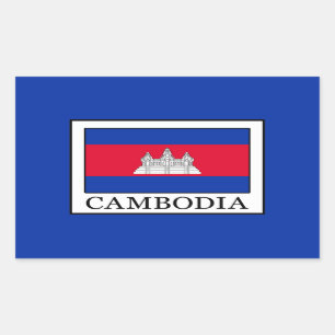 Sticker Rectangulaire Le Cambodge