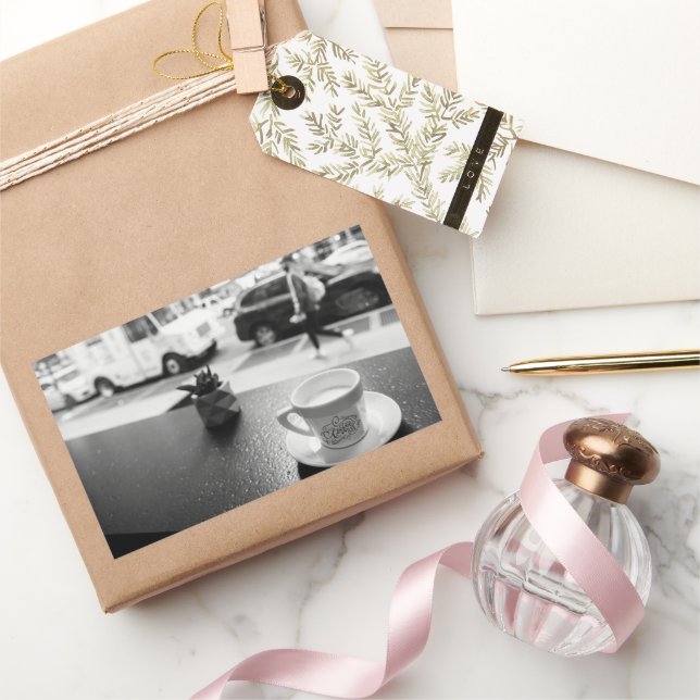 Sticker Rectangulaire Le Charmant Café Bar (Cadeaux)