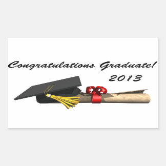 Sticker Rectangulaire Le diplômé -
