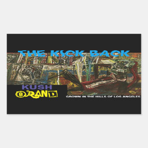 STICKER RECTANGULAIRE LE KICKBACK KUSH