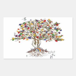 Sticker Rectangulaire Le lac Charles Pride