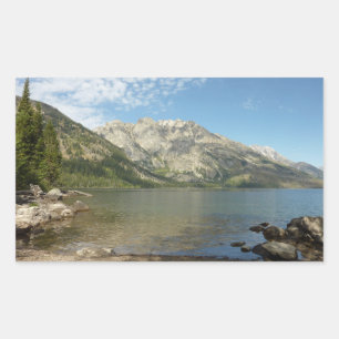 Sticker Rectangulaire Le lac Jenny dans le parc national de Grand Teton