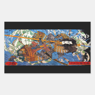Sticker Rectangulaire Le légendaire Samurai Sanin Warrior japonais Cool