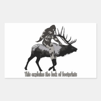 Sticker Rectangulaire Le manque de pieds