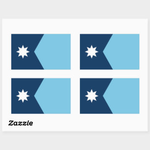 Sticker Rectangulaire Le nouveau drapeau de l'État du Minnesota