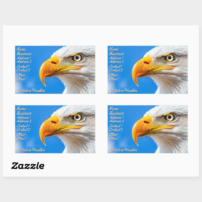 Sticker Rectangulaire Le pays des Libres, foyer des Courageux (Feuille)