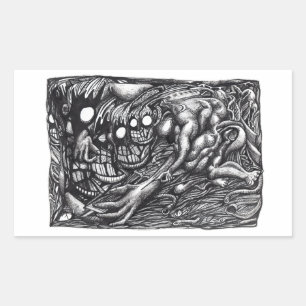 Sticker Rectangulaire Le rêve des mères de Grendel
