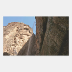 Sticker Rectangulaire Le Rocher Pleureur de Zion à Zion National Park