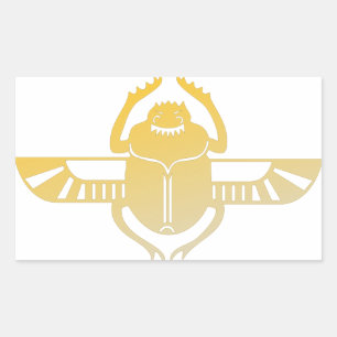 Sticker Rectangulaire Le scarab de l'Égypte.