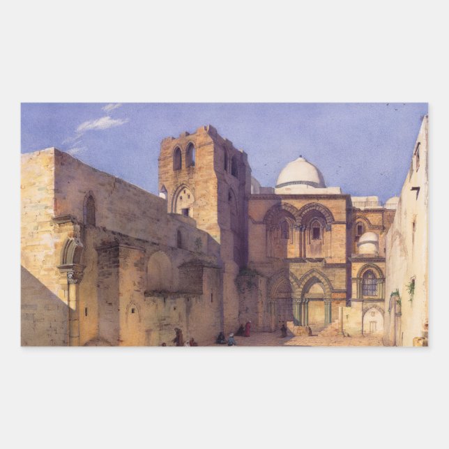 Sticker Rectangulaire Leander Russ L'Église du Saint-Sépulcre (Devant)